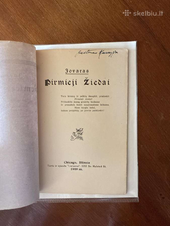 Pirmieji žiedai 1909 m. - nuotraukos Nr. 2