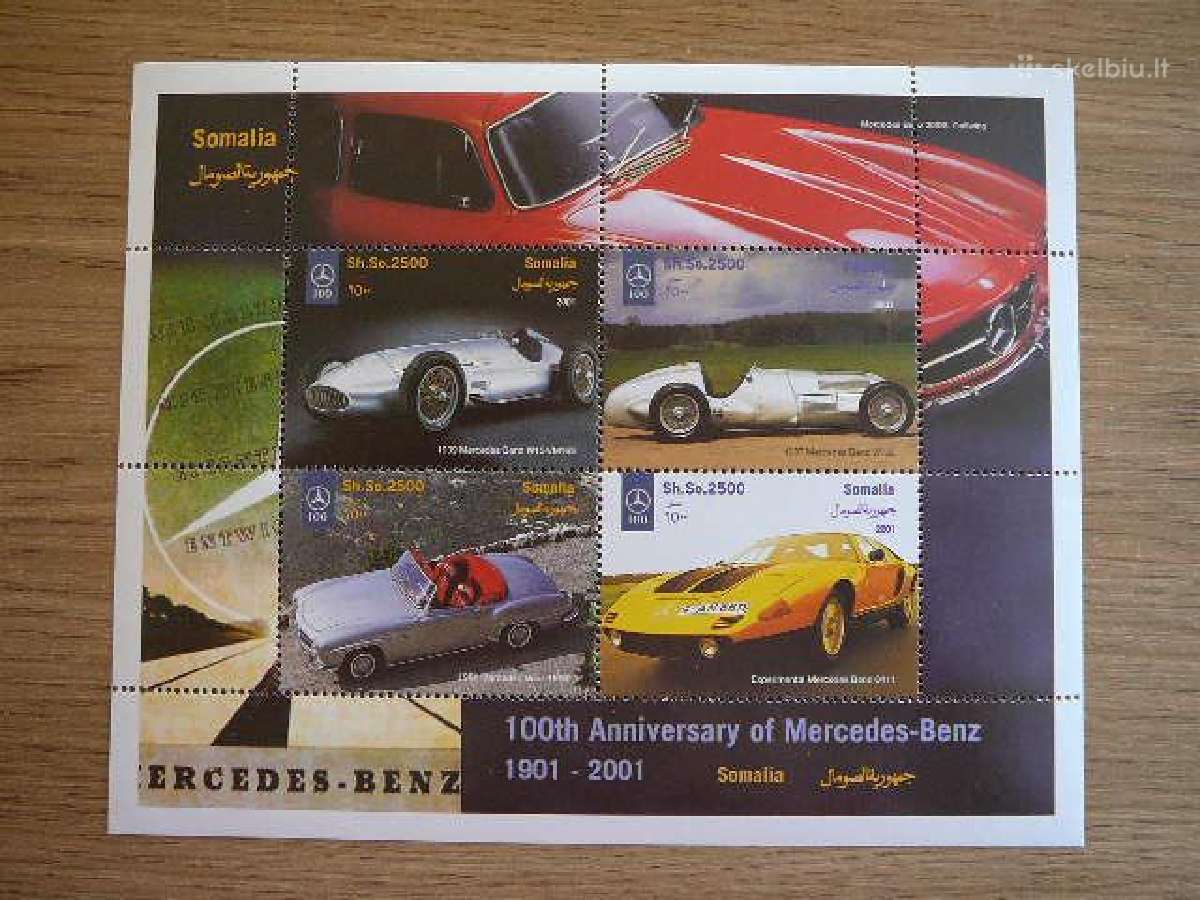 Automobiliai Somalis 2001 Mnh som7