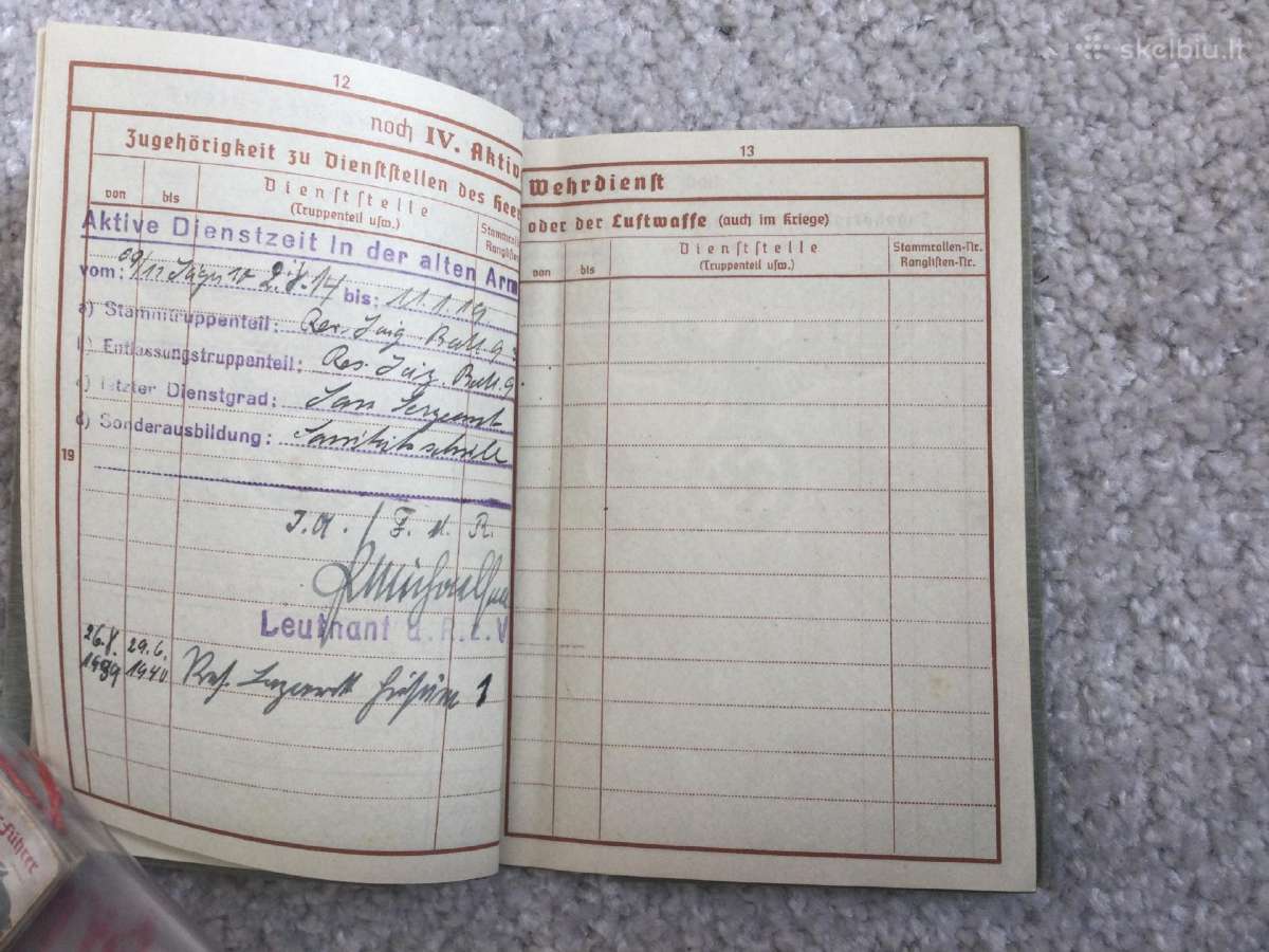 3 Reichas Wehrmacht karinis pasas - nuotraukos Nr. 6