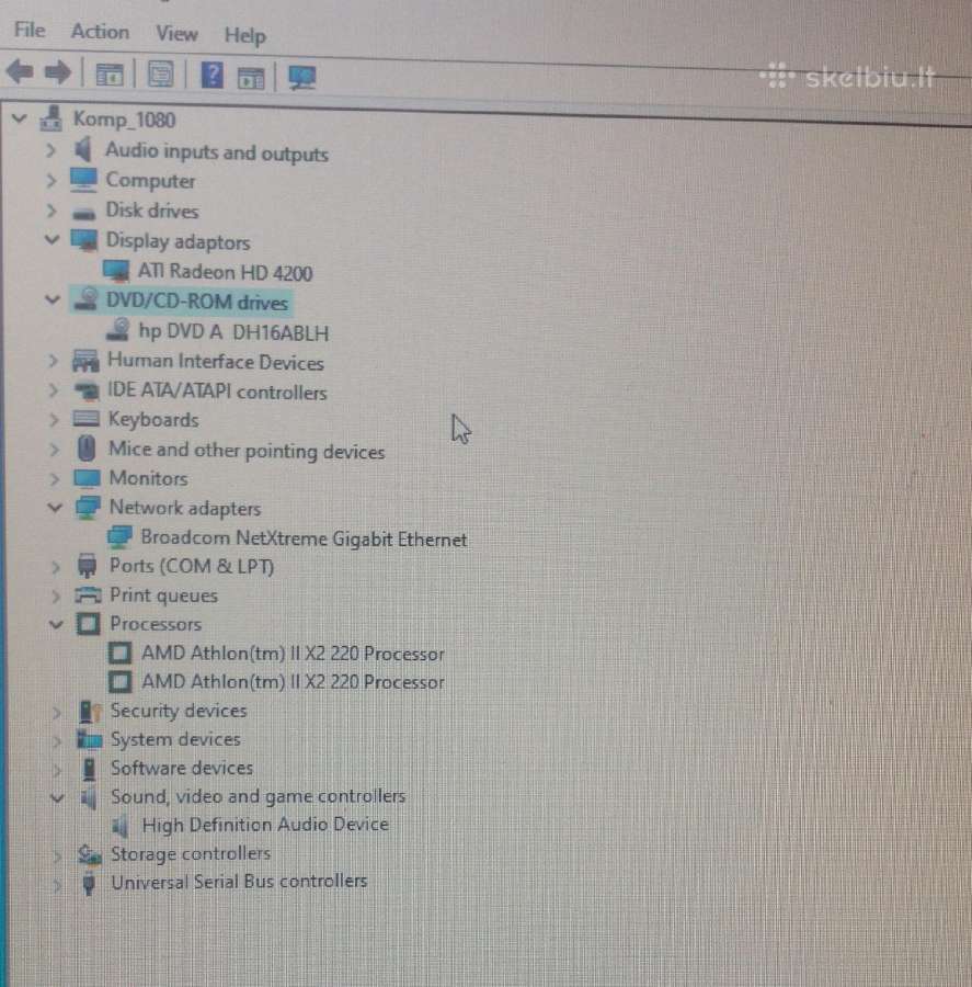 Hp Compaq6005 (Athlon x2 / 4gb / -HDD) (siuntimas) - nuotraukos Nr. 5