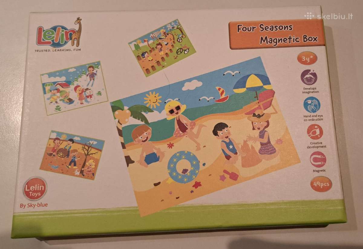 Magnetinė dėžė su magnetukais žaislas