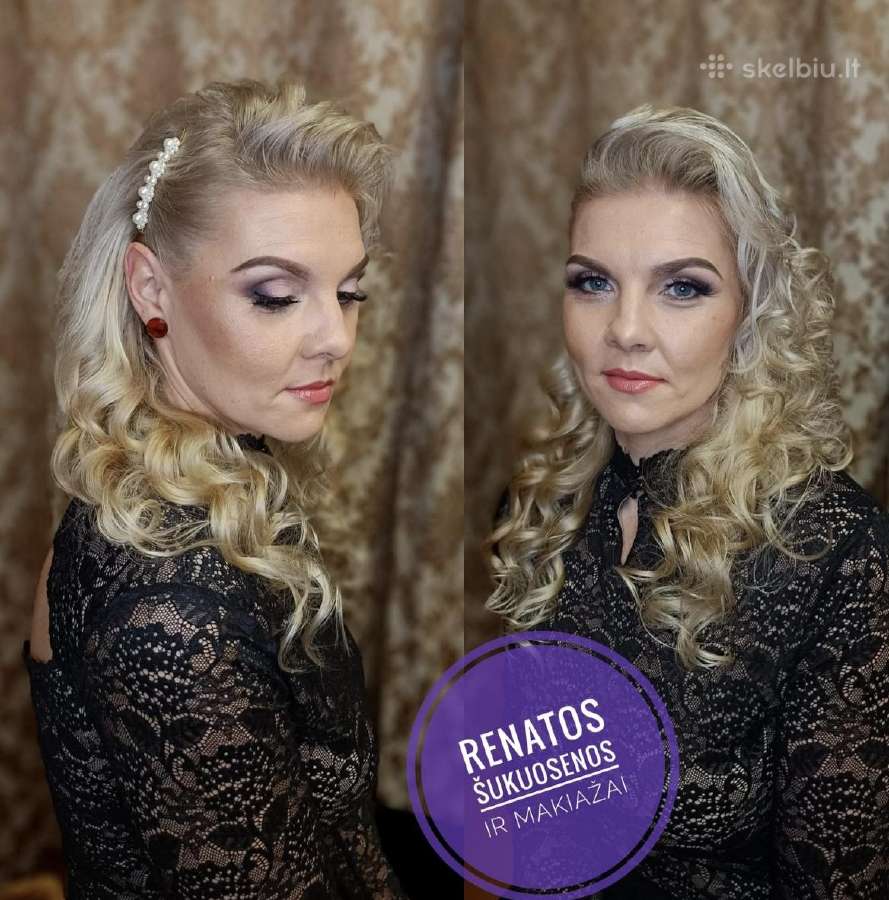 Proginės šukuosenos.makiažas.