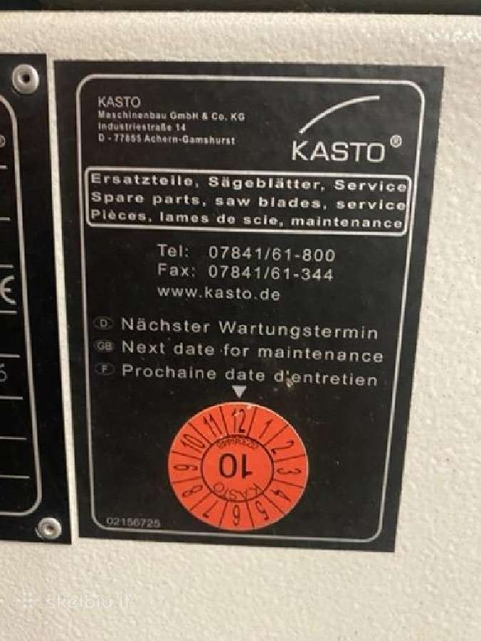 Diskinis pjūklas Kastoflex F - nuotraukos Nr. 9
