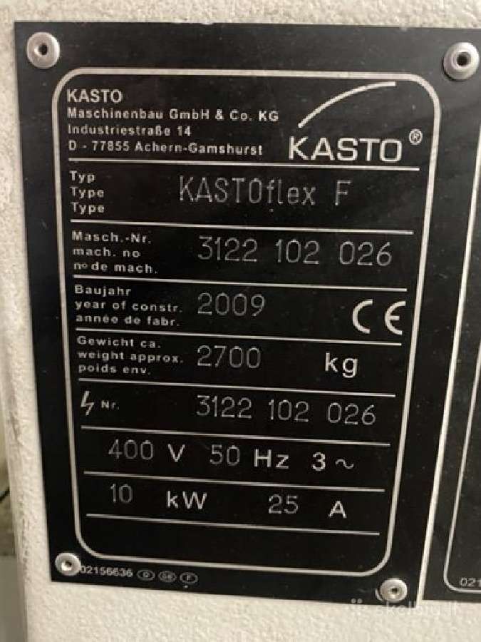 Diskinis pjūklas Kastoflex F - nuotraukos Nr. 10