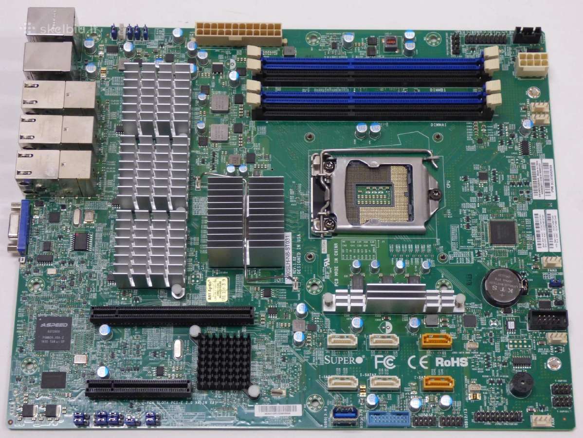 Supermicro X10slh-ln6tf + Cpu+RAM - nuotraukos Nr. 2