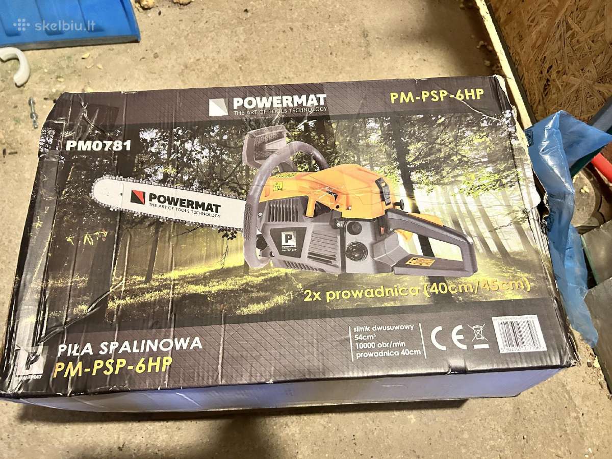 Powermat Benzininis pjūklas 16"-18", 4.5 kw