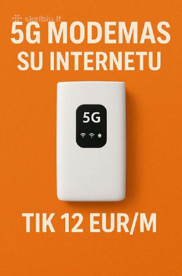 Metams internetas + Nešiojamas 4G modemas-159 eur - nuotraukos Nr. 3