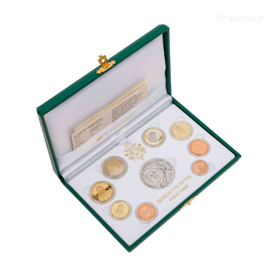 Vatikanas 2010 Euro monetų rinkinys Benediktas