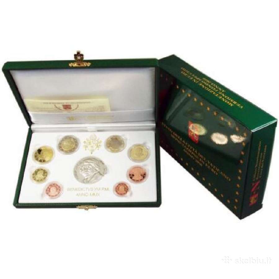 Vatikanas 2010 Euro monetų rinkinys Benediktas - nuotraukos Nr. 2