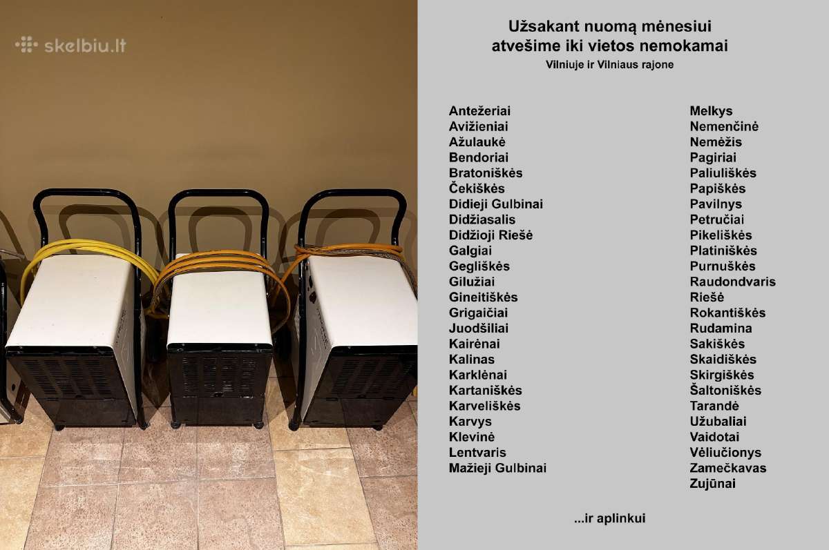 Dregmes surinkejas nuoma Vilnius - nuotraukos Nr. 4