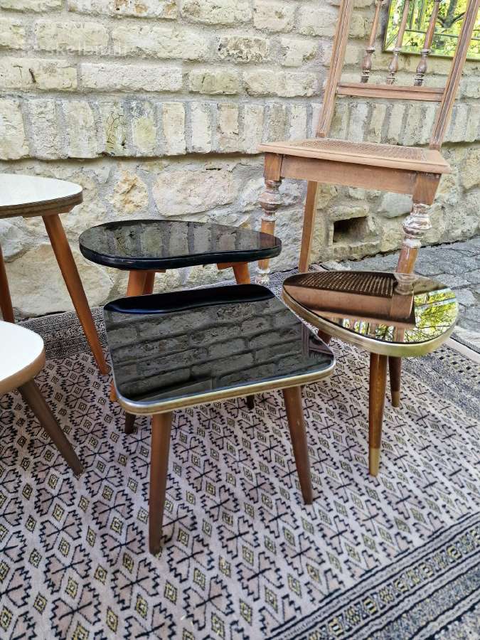 Vintažiniai mid century interjeriniai staliukai - nuotraukos Nr. 2