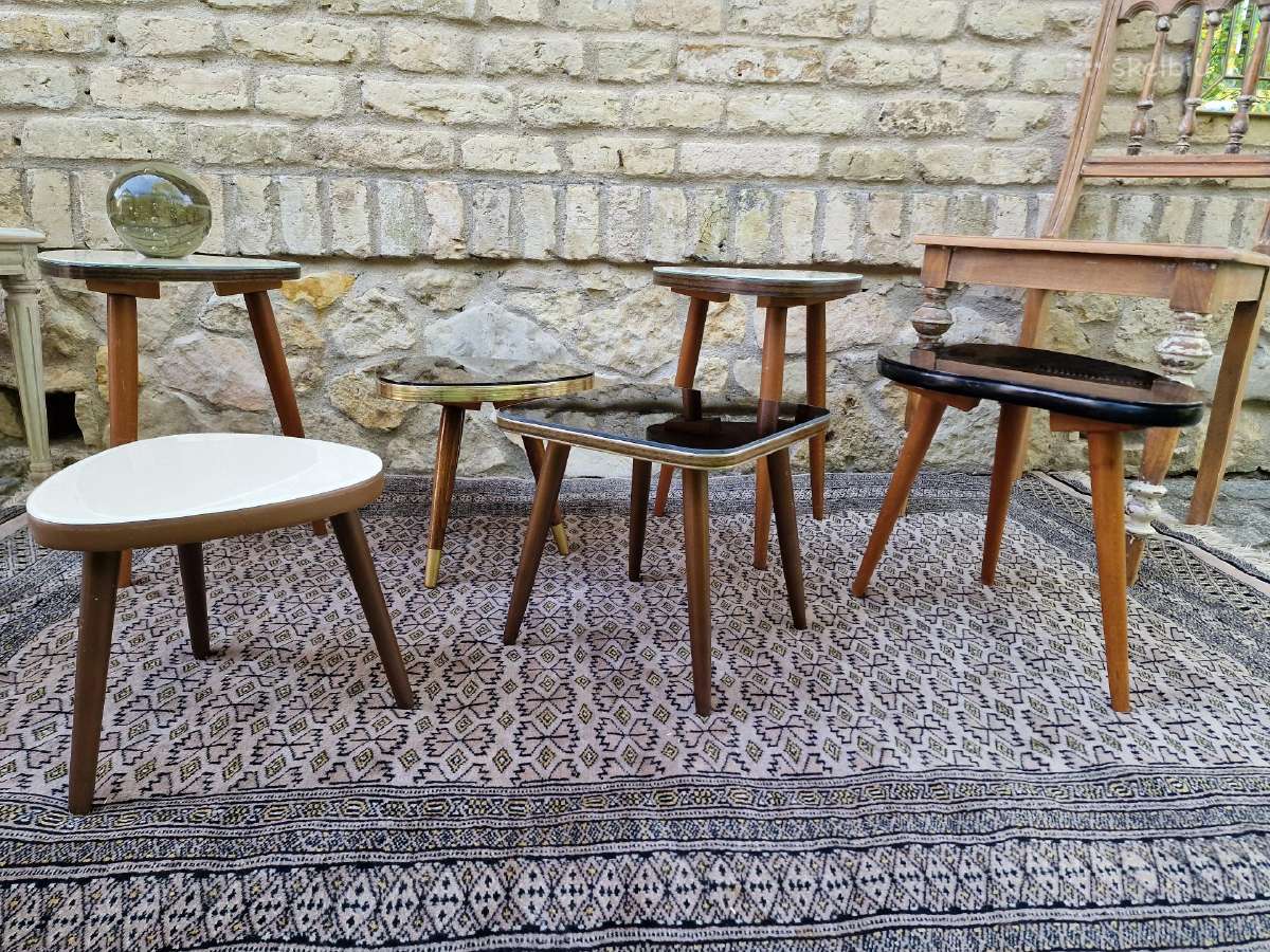 Vintažiniai mid century interjeriniai staliukai - nuotraukos Nr. 5