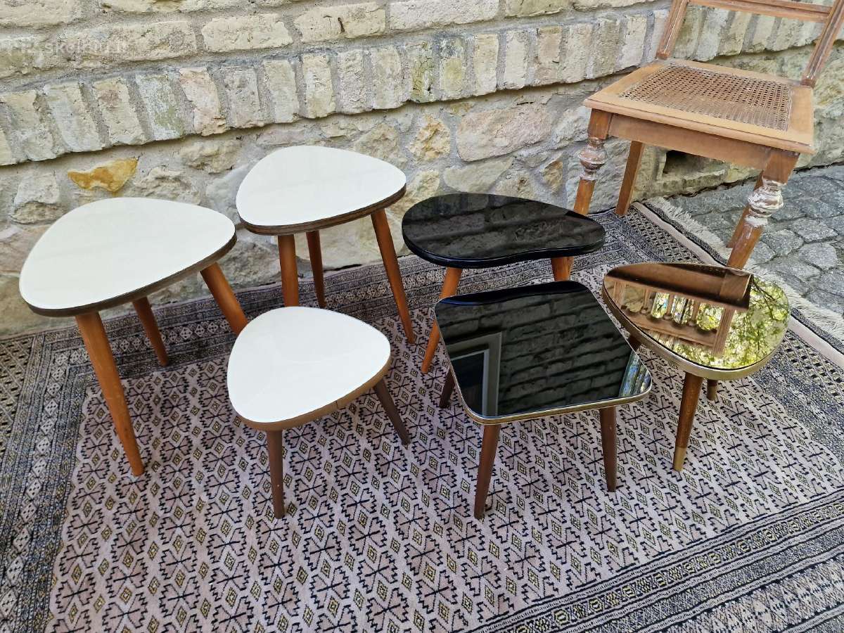 Vintažiniai mid century interjeriniai staliukai - nuotraukos Nr. 6