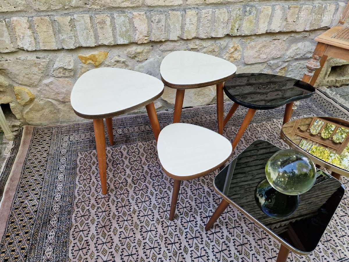 Vintažiniai mid century interjeriniai staliukai - nuotraukos Nr. 8