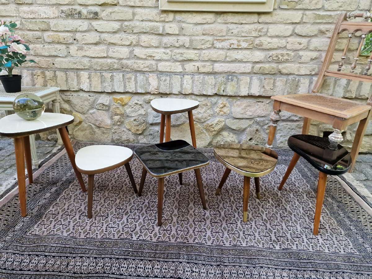 Vintažiniai mid century interjeriniai staliukai - nuotraukos Nr. 9