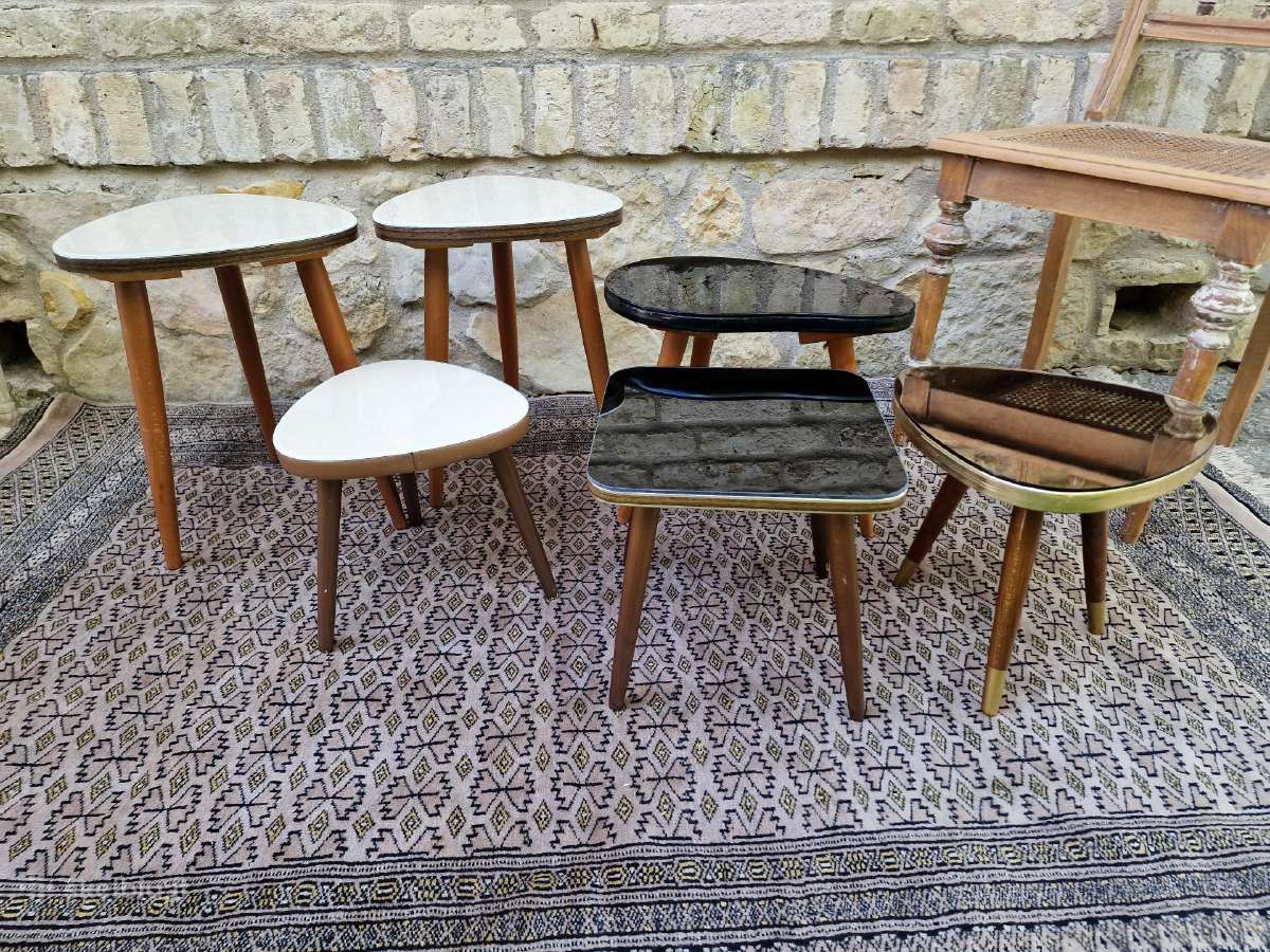 Vintažiniai mid century interjeriniai staliukai - nuotraukos Nr. 10