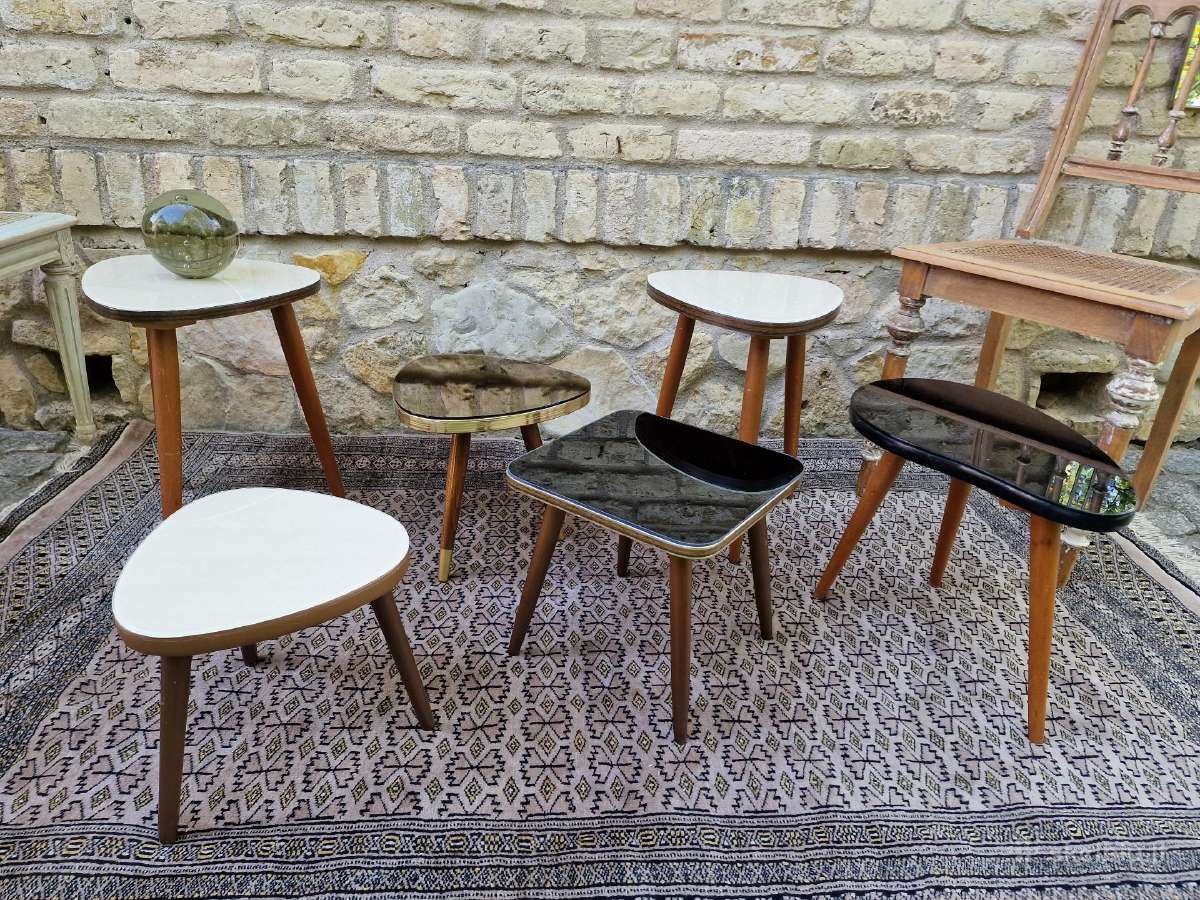 Vintažiniai mid century interjeriniai staliukai - nuotraukos Nr. 11