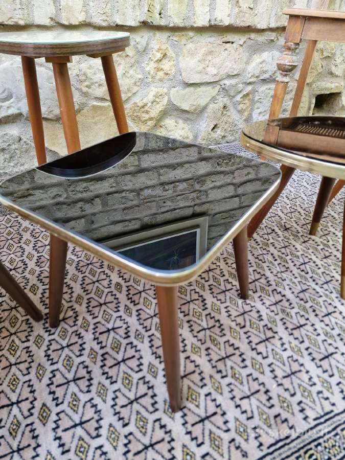 Vintažiniai mid century interjeriniai staliukai - nuotraukos Nr. 18