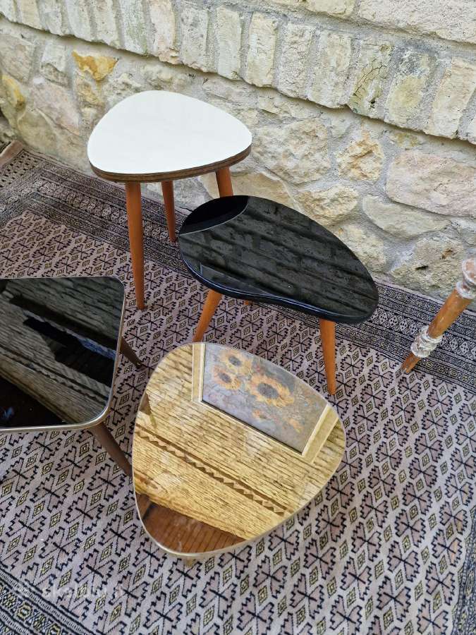 Vintažiniai mid century interjeriniai staliukai - nuotraukos Nr. 19