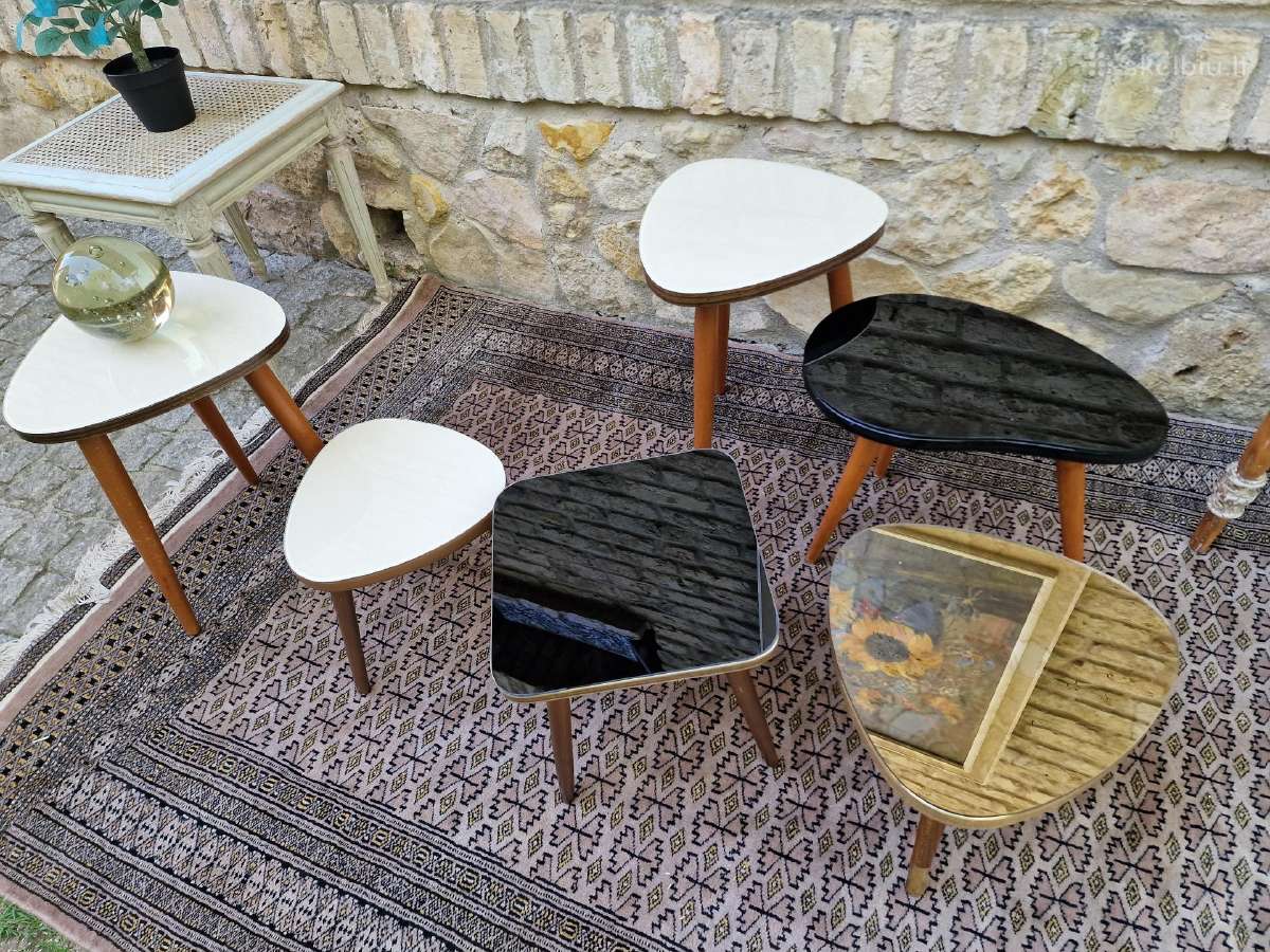 Vintažiniai mid century interjeriniai staliukai - nuotraukos Nr. 20