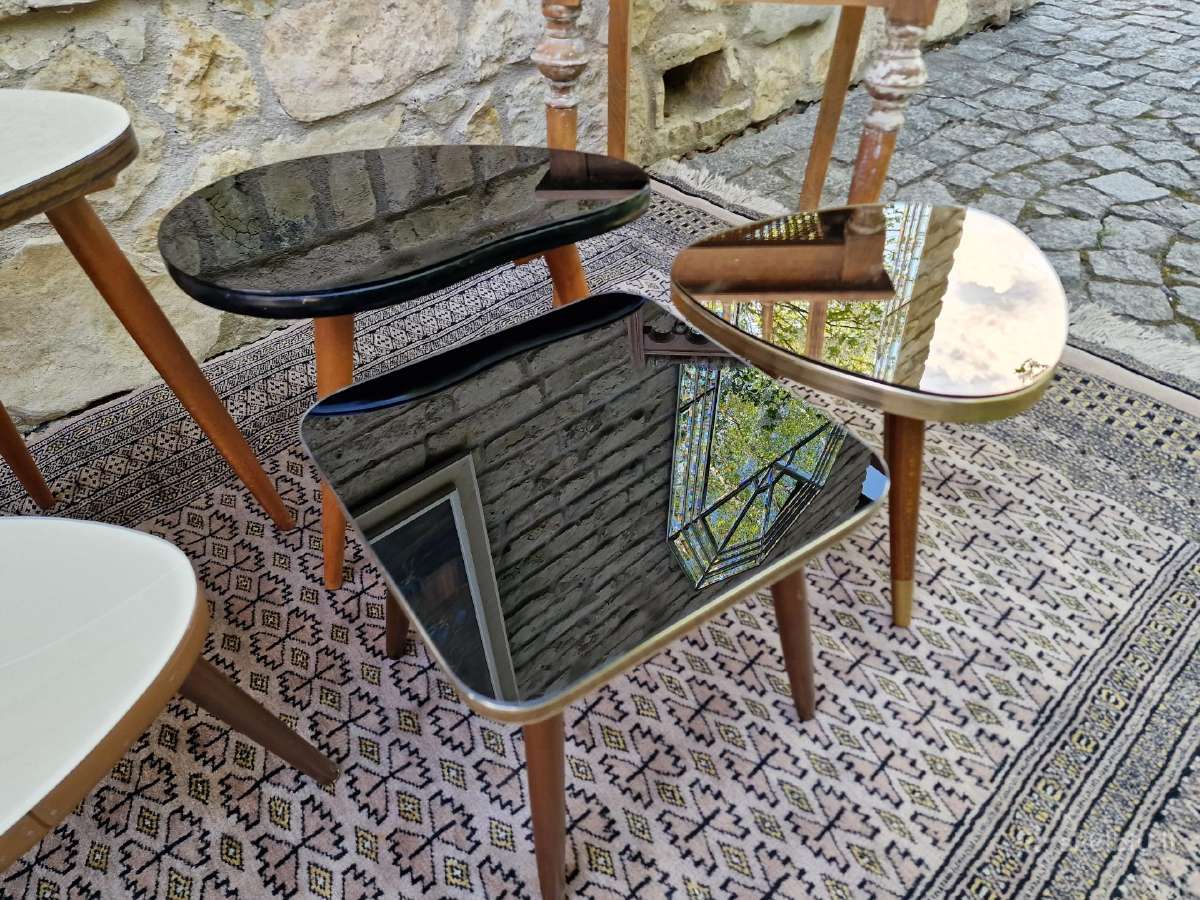 Vintažiniai mid century interjeriniai staliukai - nuotraukos Nr. 22