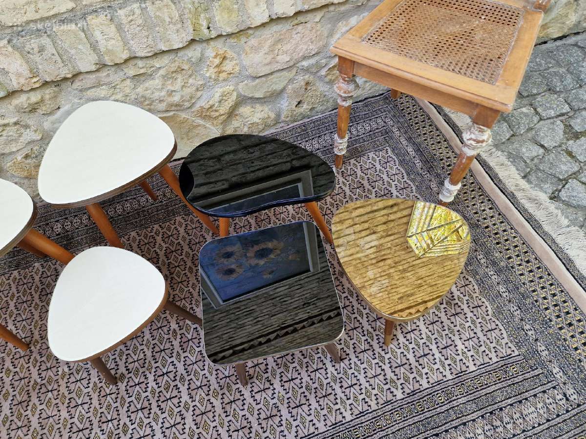 Vintažiniai mid century interjeriniai staliukai - nuotraukos Nr. 23