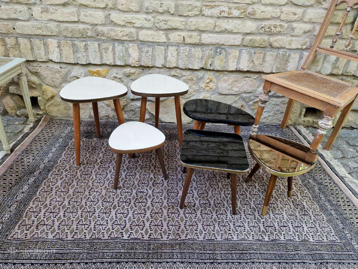 Vintažiniai mid century interjeriniai staliukai - nuotraukos Nr. 26