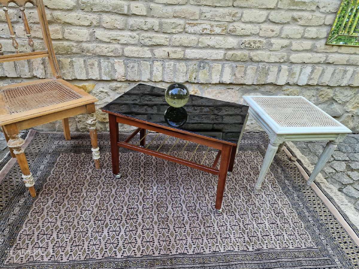 Vintažinis mid century tikmedžio kavos staliukas - nuotraukos Nr. 6
