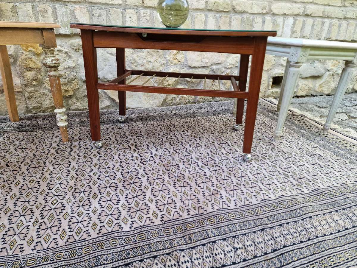 Vintažinis mid century tikmedžio kavos staliukas - nuotraukos Nr. 11
