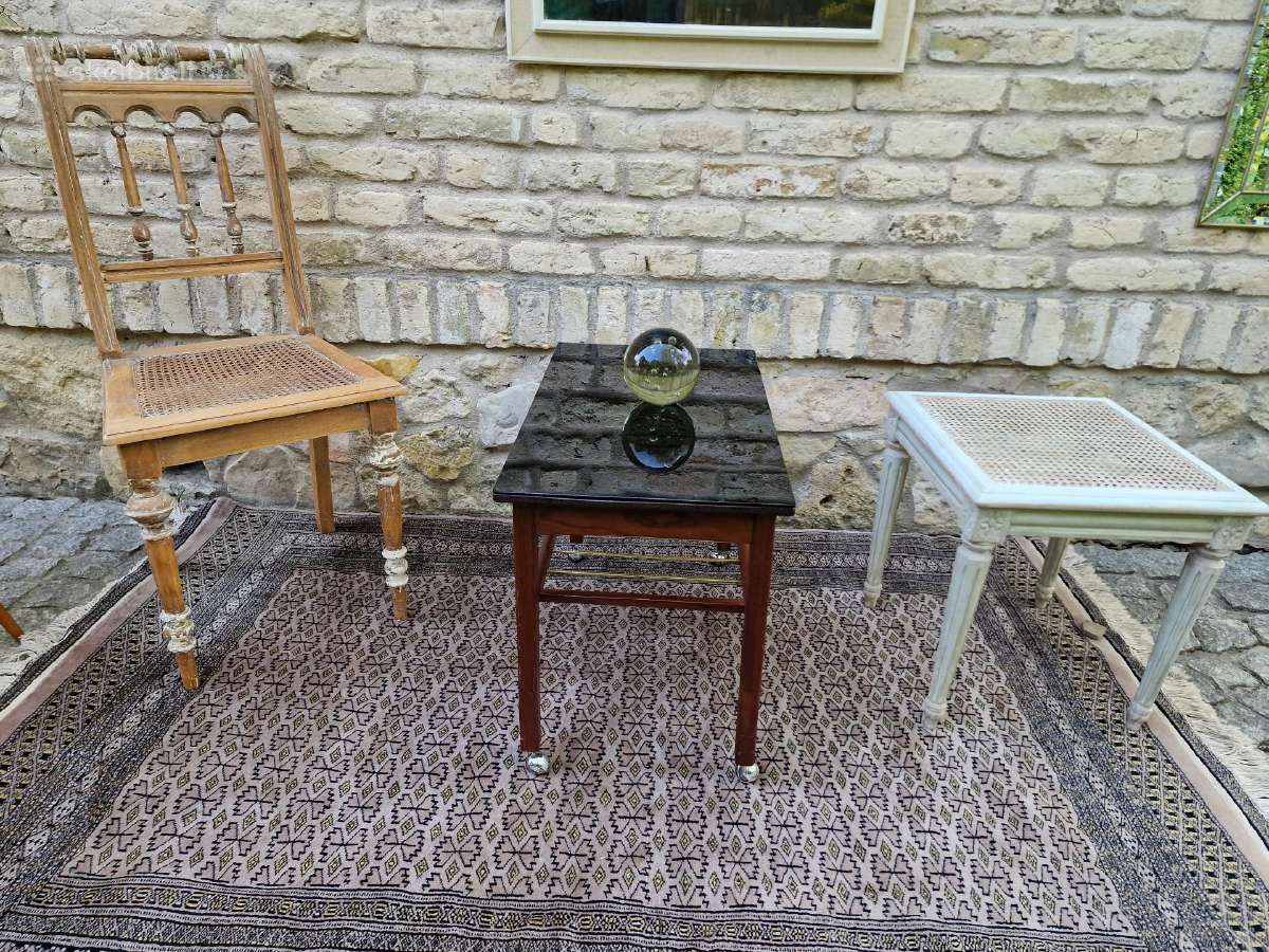 Vintažinis mid century tikmedžio kavos staliukas - nuotraukos Nr. 18
