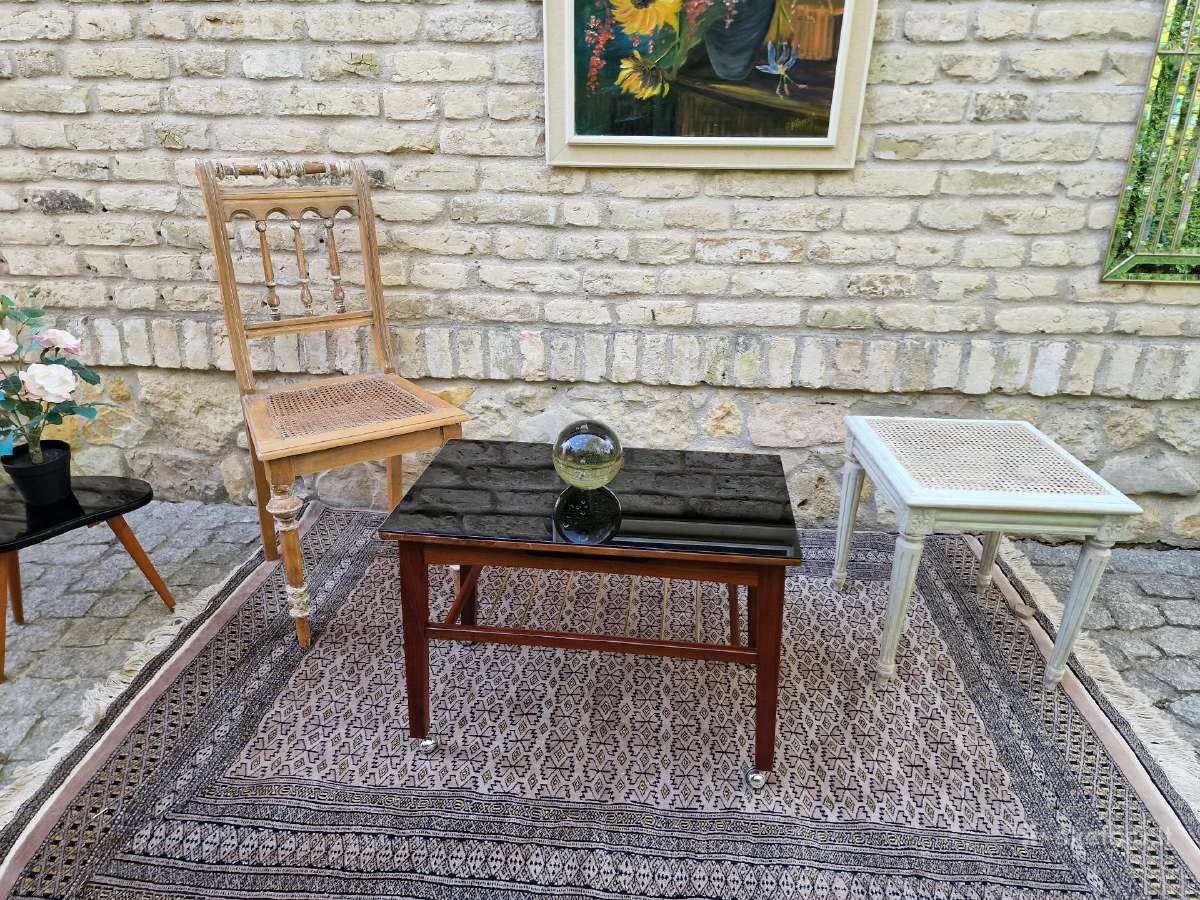 Vintažinis mid century tikmedžio kavos staliukas - nuotraukos Nr. 19