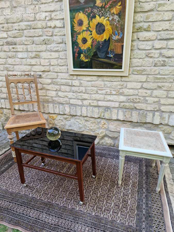 Vintažinis mid century tikmedžio kavos staliukas - nuotraukos Nr. 24
