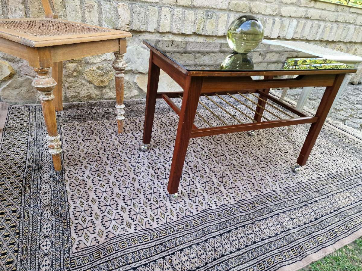 Vintažinis mid century tikmedžio kavos staliukas - nuotraukos Nr. 27