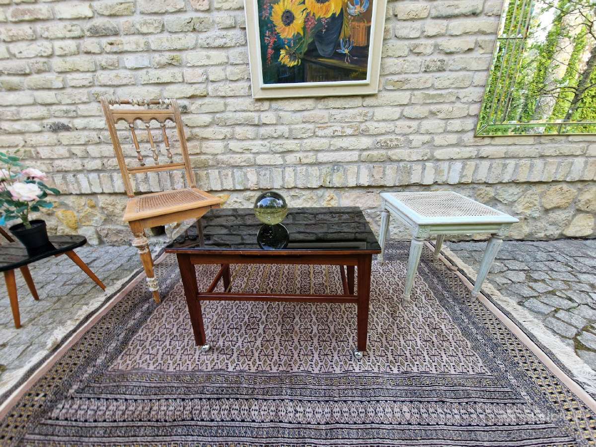 Vintažinis mid century tikmedžio kavos staliukas - nuotraukos Nr. 36