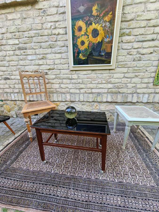 Vintažinis mid century tikmedžio kavos staliukas - nuotraukos Nr. 37