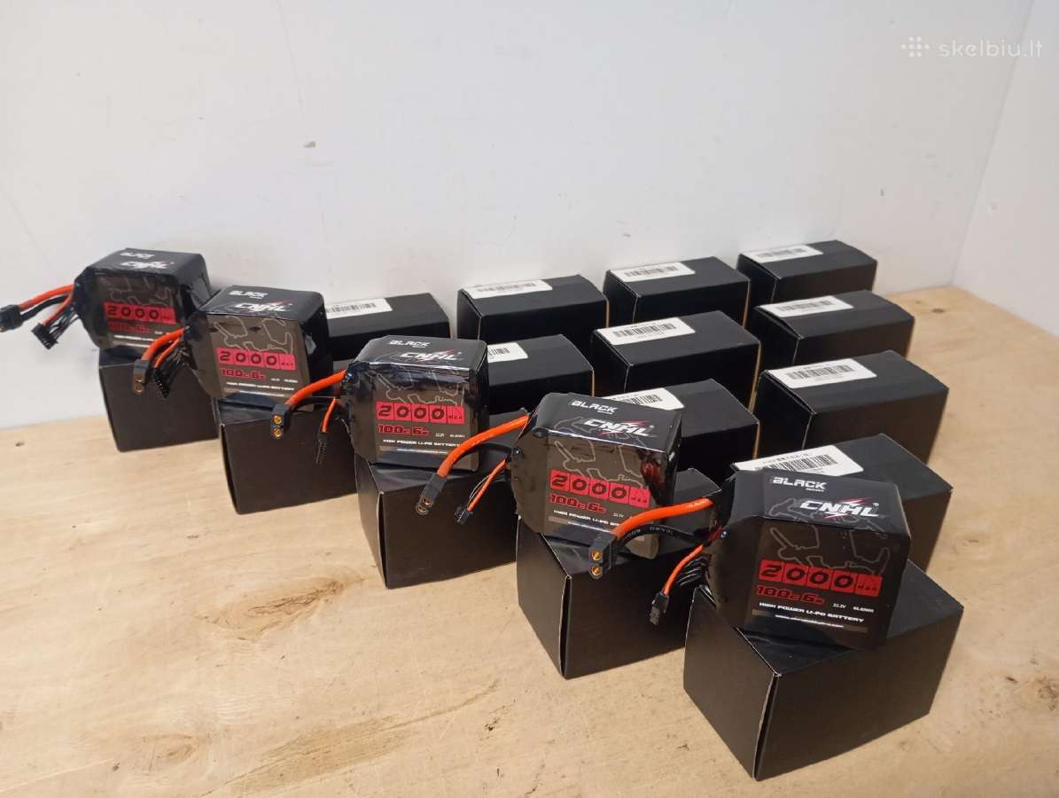 Naujos Cnhl Black Series 6s 2000mah 100c lipo