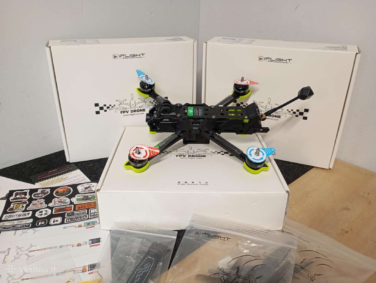 Nauji Iflight Nazgul5 Xl5 Eco 6s analog fpv dronai - nuotraukos Nr. 2