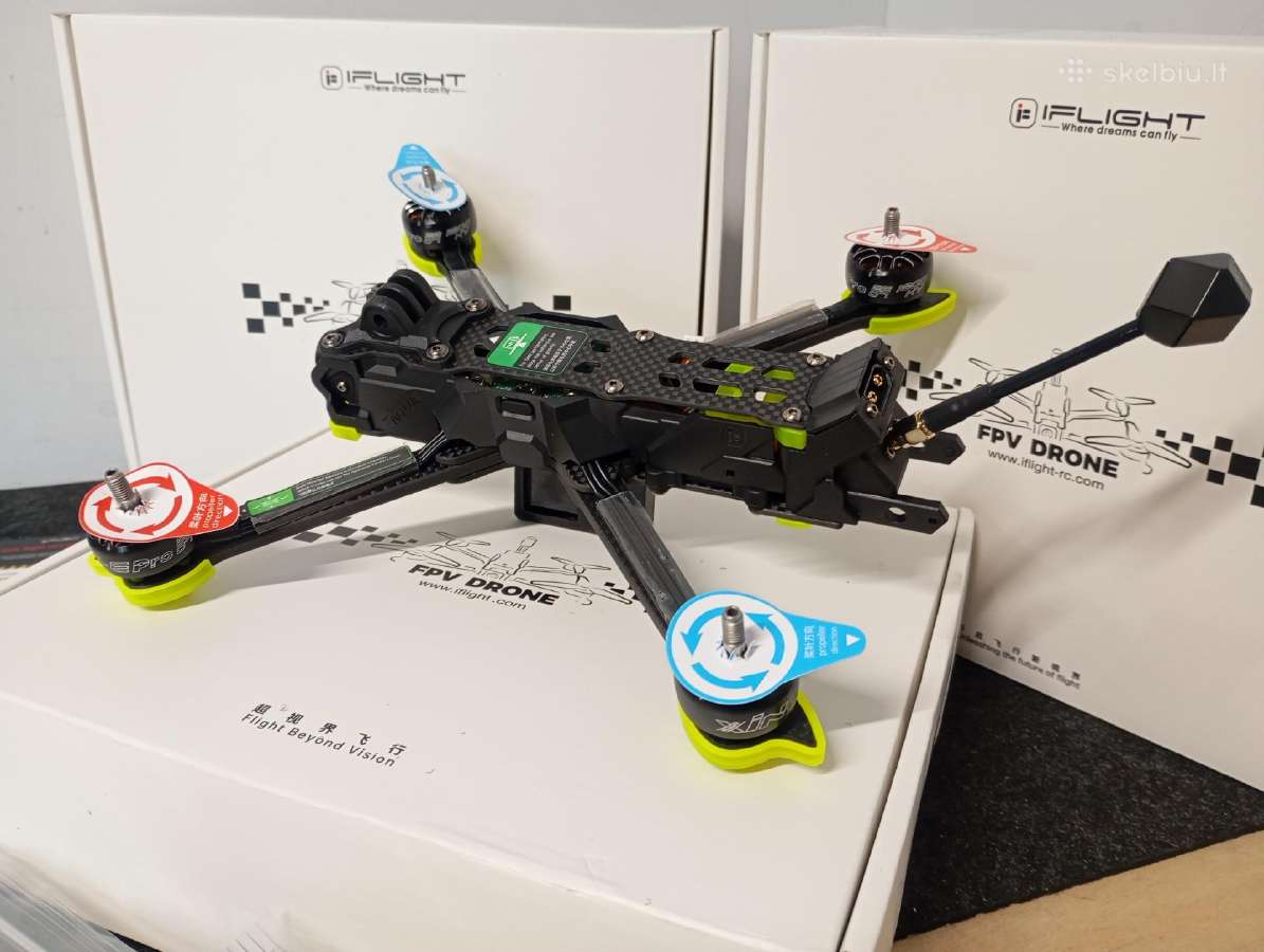 Nauji Iflight Nazgul5 Xl5 Eco 6s analog fpv dronai - nuotraukos Nr. 3