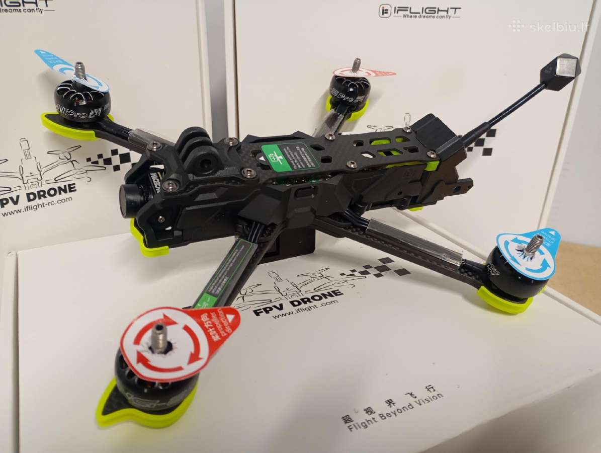 Nauji Iflight Nazgul5 Xl5 Eco 6s analog fpv dronai - nuotraukos Nr. 4