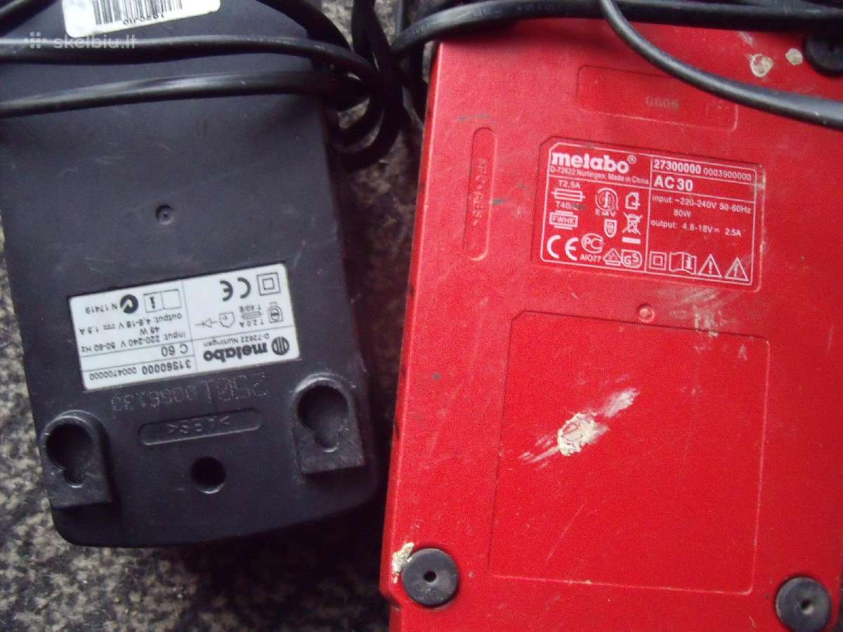 Metabo ac30 , c60 Aeg Ac50s pakrovejas - nuotraukos Nr. 2