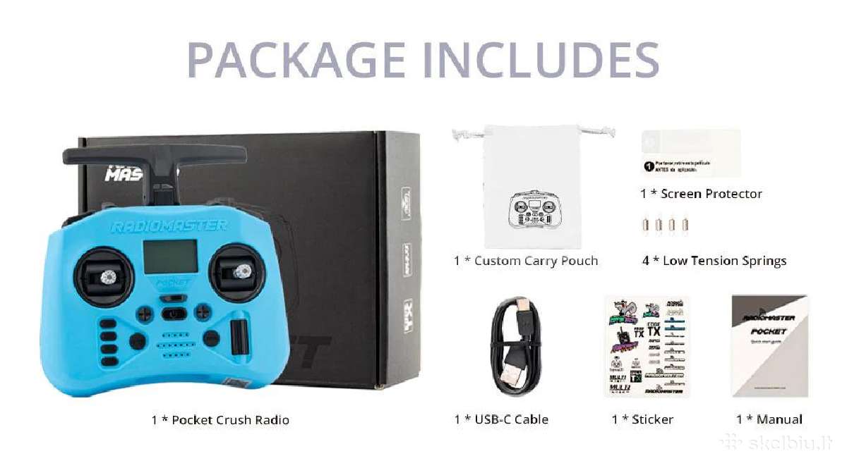 Nauji Radiomaster Pocket 2.4ghz valdymo pultai - nuotraukos Nr. 11