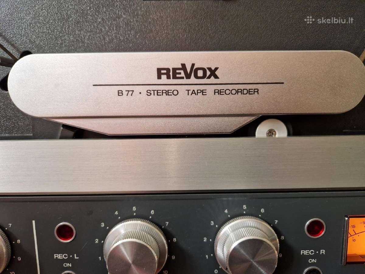 Juostinis magnetofonas Revox B77 - nuotraukos Nr. 6