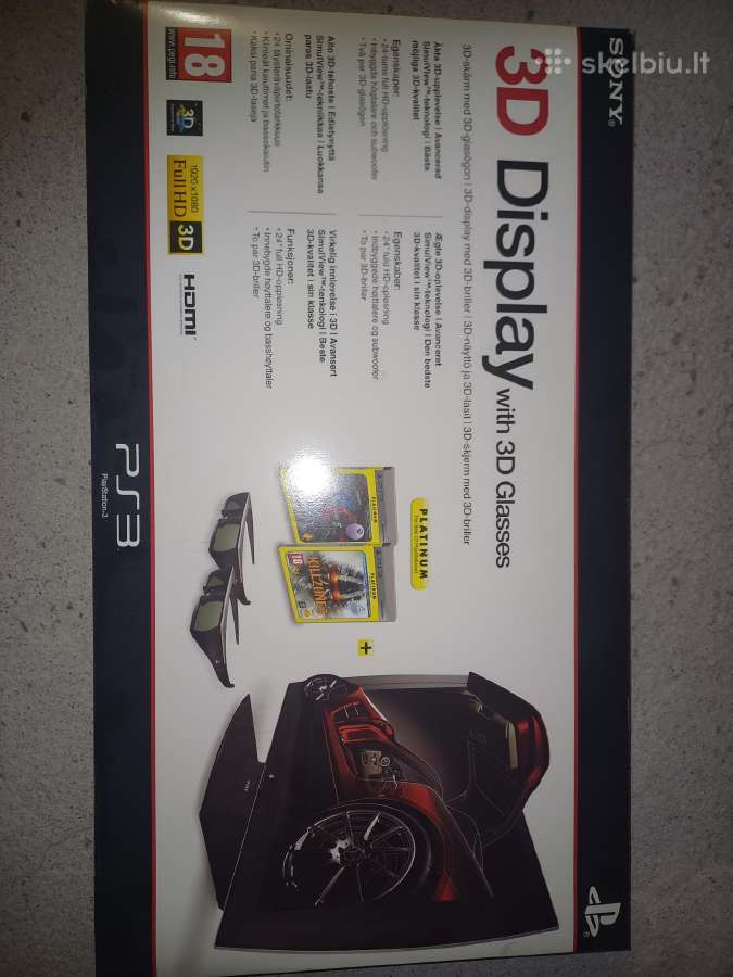 Žaidimų monitorius Sony 3D - nuotraukos Nr. 3