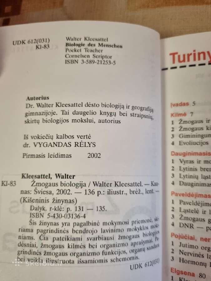 Žmogaus biologija - nuotraukos Nr. 3