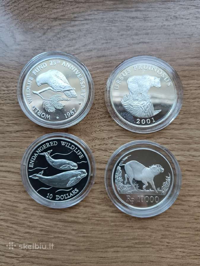Retos sidabrinės monetos