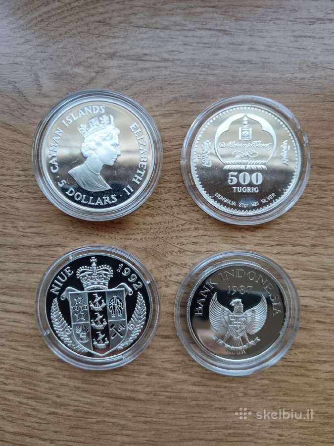 Retos sidabrinės monetos - nuotraukos Nr. 2