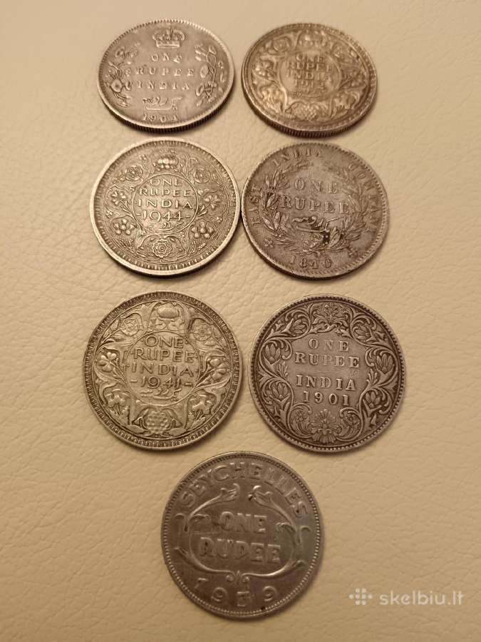 Sidabrinės Indijos rupijos
