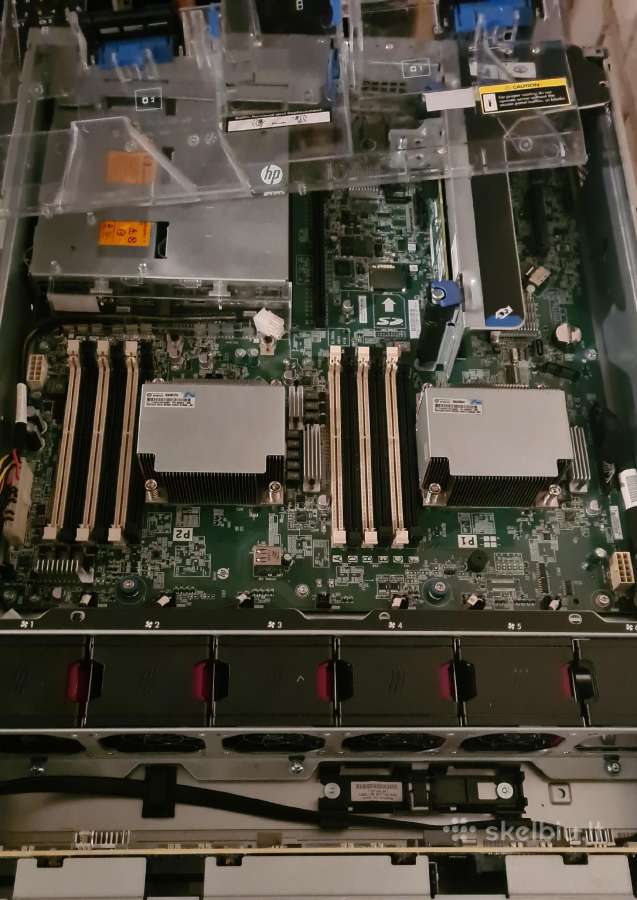 Hp Dl380e G8 25sff 2xe5-2407 96gb RAM - nuotraukos Nr. 3