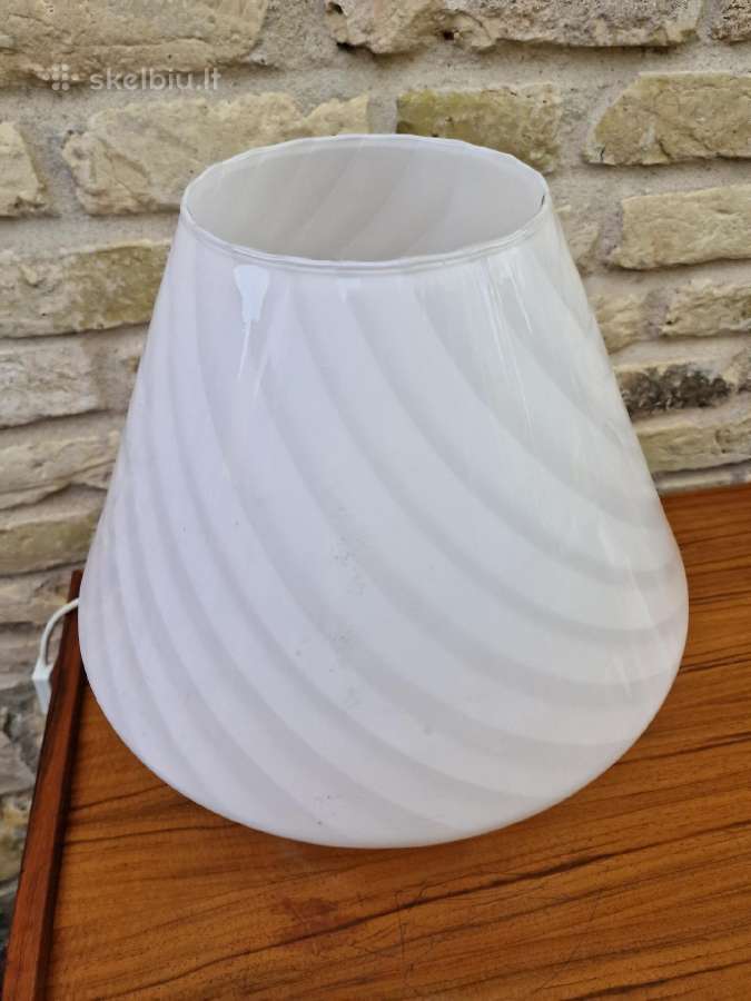 Vintažinis mid century Murano stalo lempa - nuotraukos Nr. 2