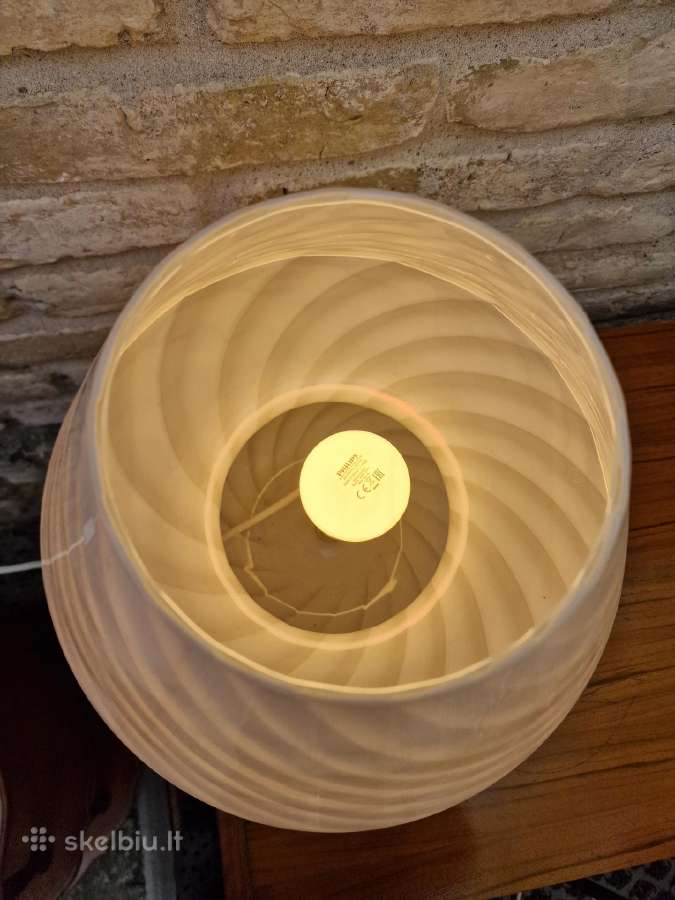 Vintažinis mid century Murano stalo lempa - nuotraukos Nr. 12
